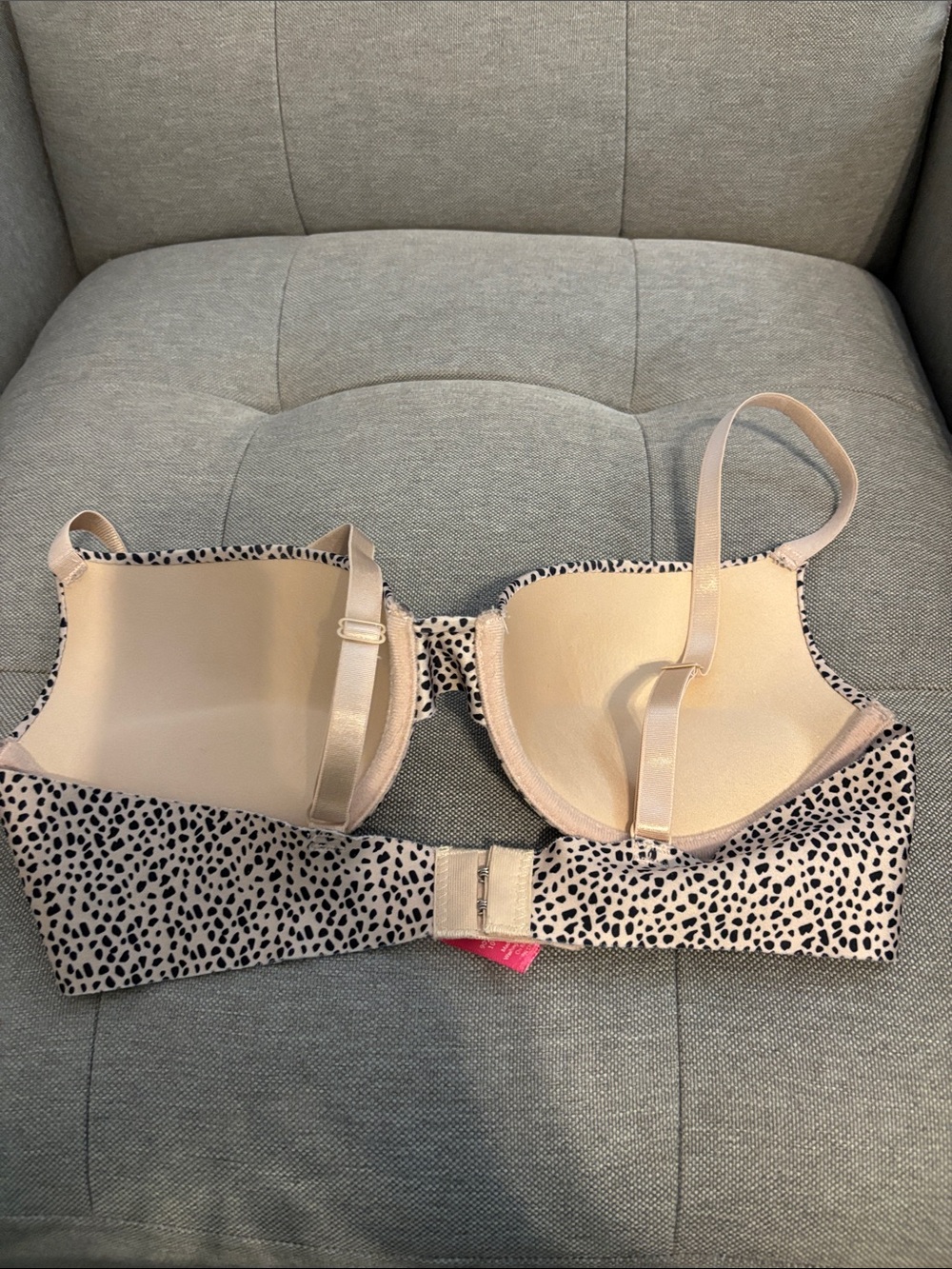 Isaac Mizrahi Beige Leopard Print Push-Up Underwire Bra - Picture 2 of 5